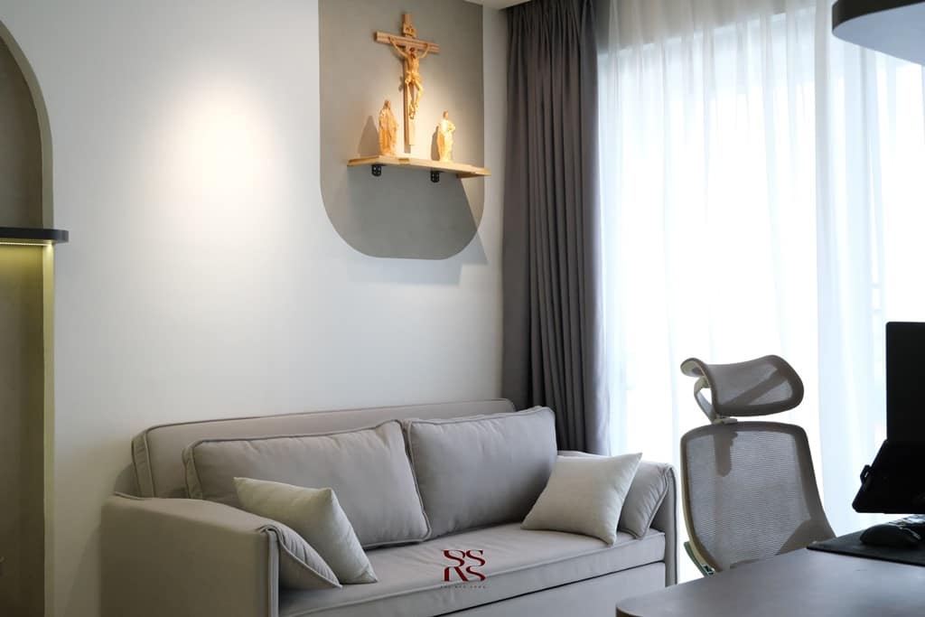 Hoàn thiện nội thất phòng khách căn hộ Urban Green - Kusto Home