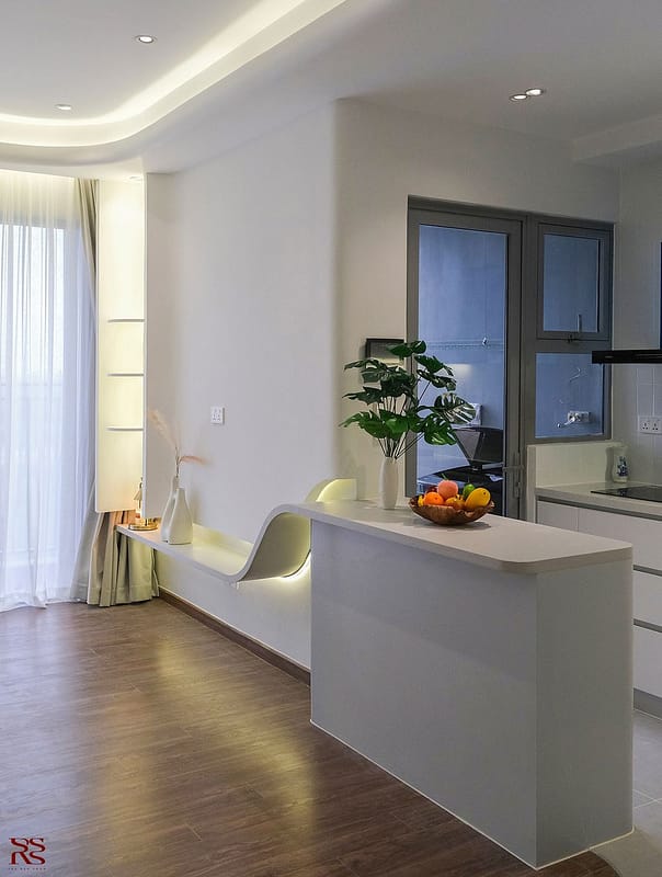 Hoàn thiện nội thất phòng khách căn hộ Celesta Rise, phong cách Minimalist