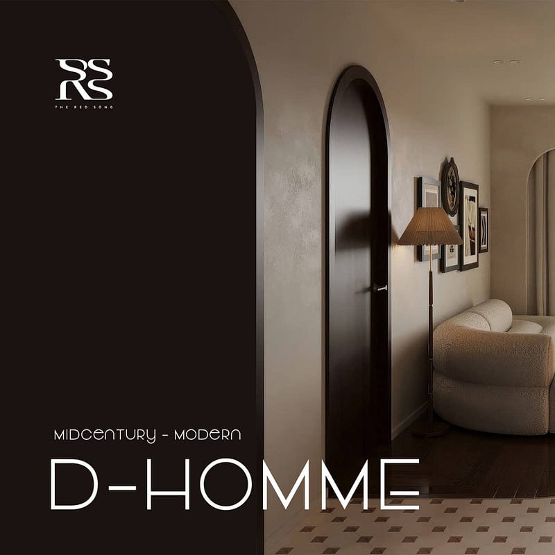 Thiết kế nội thất căn hộ D-Homme - DHA (Midcentury - Modern)
