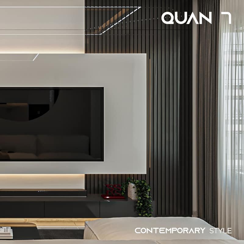 Thiết kế nội thất phòng khách căn hộ Sunrise City South, Contemporary Style